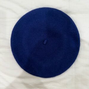 NWT Navy Blue Wool Beret